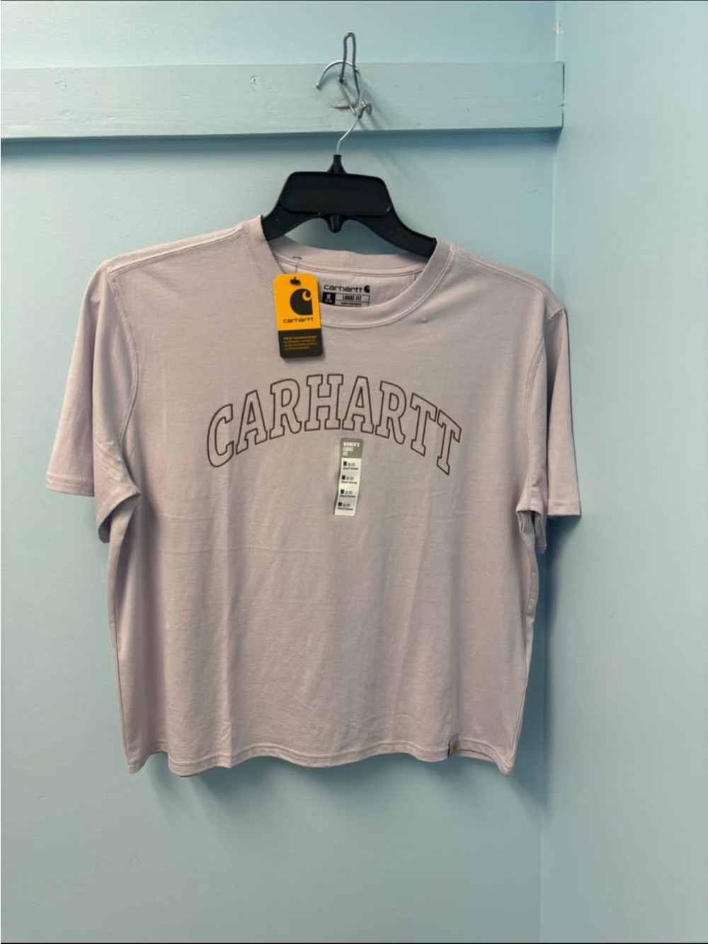 Carhartt Women's Lavender Logo Short Sleeve Tee